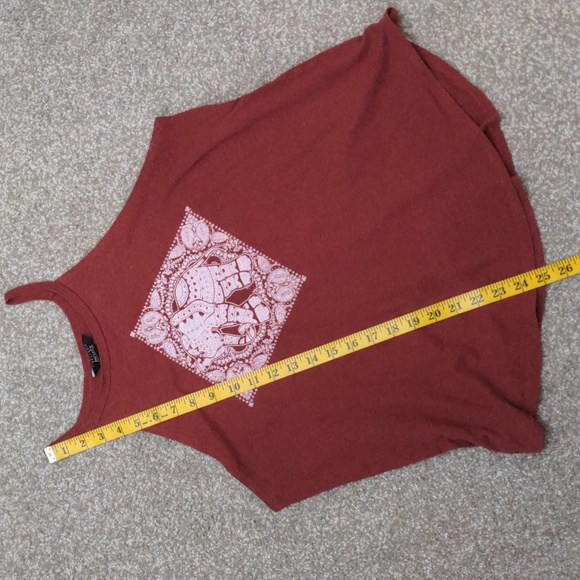 (2/$25) SWS boho elephant spaghetti strap top burnt orange - Picture 8 of 8